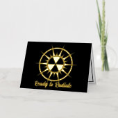 Klaar om Afstuderen te raditeren Folie Feestdagenkaart (Voorkant)