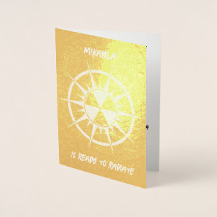 Klaar om Afstuderen te raditeren Folie Kaarten