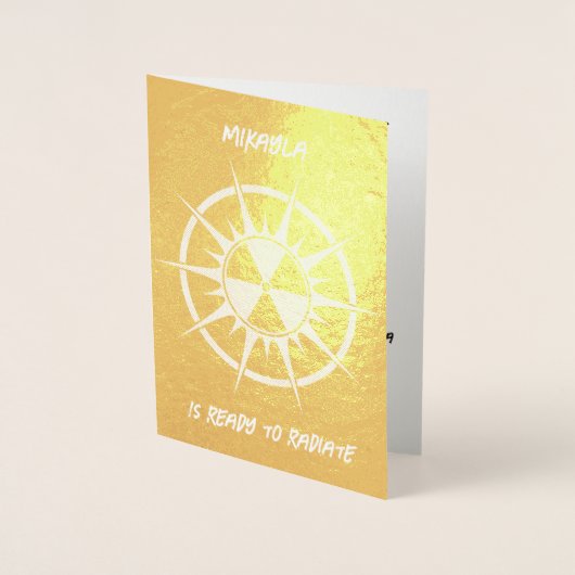 Klaar om Afstuderen te raditeren Folie Kaarten (Voorkant)