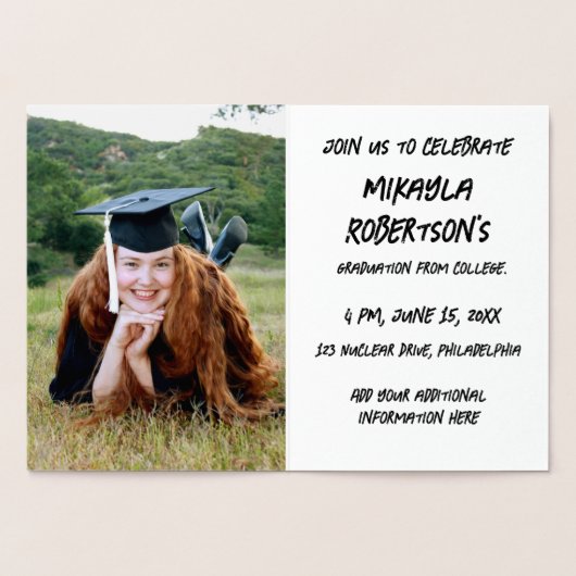 Klaar om Afstuderen te raditeren Folie Kaarten (Binnen)