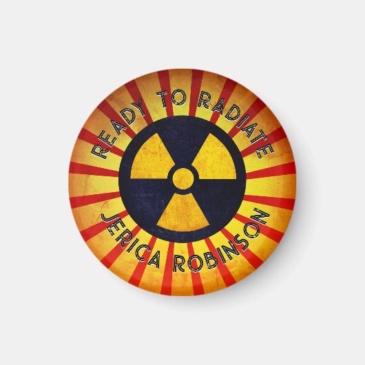 Klaar om Afstuderen te raditeren Magneet (Voorkant)