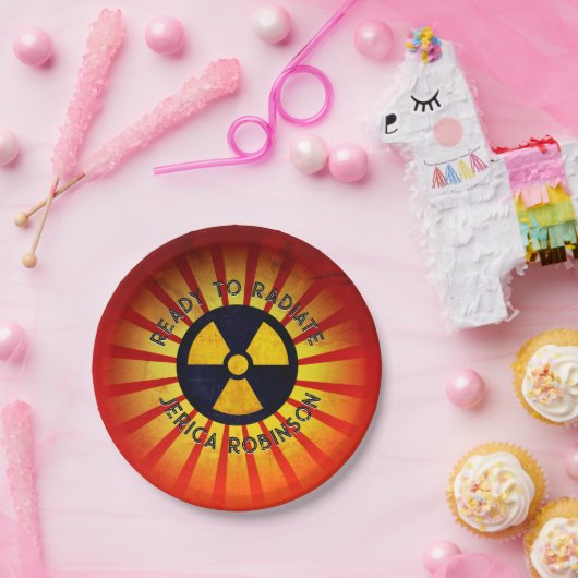 Klaar om Afstuderen te raditeren Papieren Bordje (Feest)