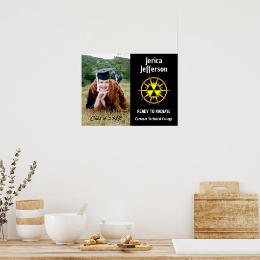 Klaar om Afstuderen te raditeren Poster (Keuken)