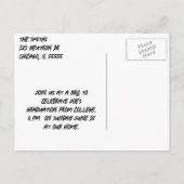 Klaar om Afstuderen te raditeren Uitnodiging Briefkaart (Achterkant)