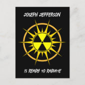 Klaar om Afstuderen te raditeren Uitnodiging Briefkaart (Voorkant)