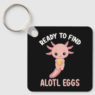 Klaar om Alotl Eggs Pasen Axolotl te vinden Sleutelhanger