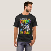 Klaar om Astronaut van de 4e graad terug naar Scho T-shirt (Voorkant volledig)