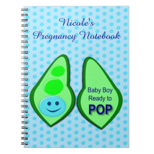 Klaar om baby Blue Pea te baren Notitieboek