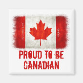 Klaar om Canadese vlag te worden Magneet (Voorkant)