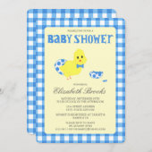 Klaar om Chicky Boy Baby shower te hatchen Kaart (Voorkant / Achterkant)