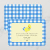 Klaar om Chicky Boy Baby shower te hatchen Kaart (Voorkant / Achterkant)