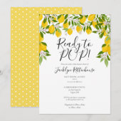 Klaar om citroenen te laten bloeien Baby Shower Kaart (Voorkant / Achterkant)