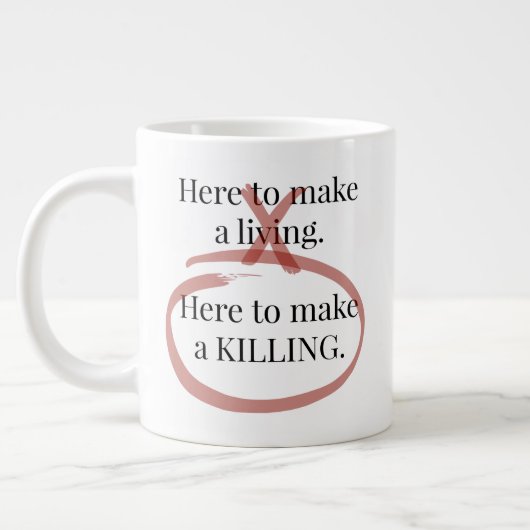 Klaar om de 20ox Coffee-Mok aan te passen Grote Koffiekop (Links)