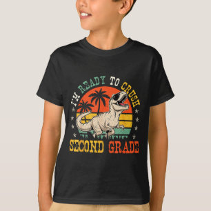 Klaar om de 2e klas grappig terug naar school jong t-shirt