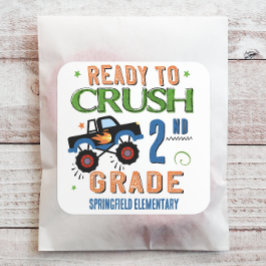 Klaar om de 2e klas te verpletteren vierkante sticker