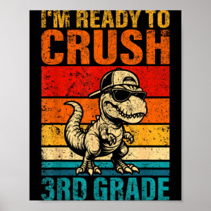 Klaar om de 3e klas dinosaurus derde klas te verpl poster