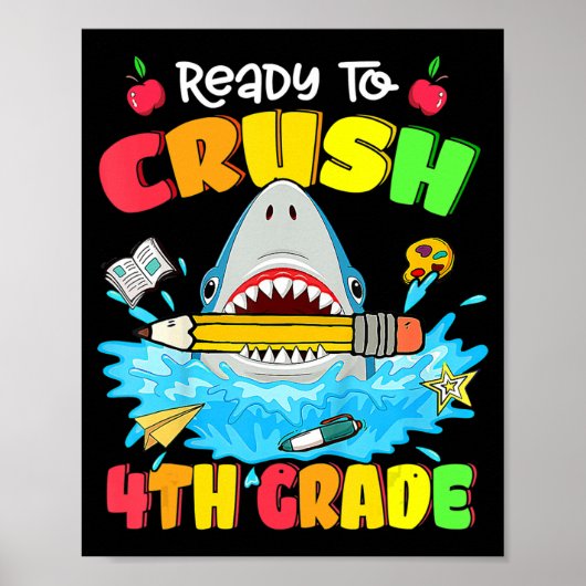 Klaar om de 4e graadhaai terug te brengen naar sch poster (Voorkant)