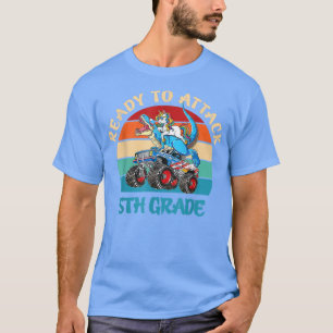 Klaar om de 5e graads Unicorn Dinosaur Monster aan T-shirt