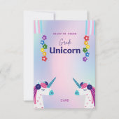 Klaar om de derde klas eenhoorn te verpletteren te bedankkaart (Voorkant)