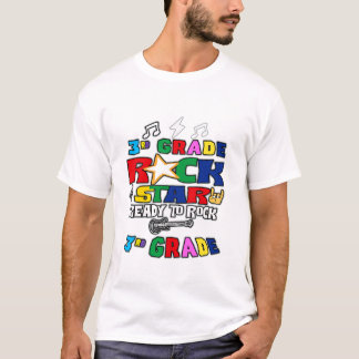 Klaar om de derde klas Rockstar terug naar school  T-shirt