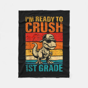 Klaar om de dinosaurus van de eerste klas te verpl fleece deken