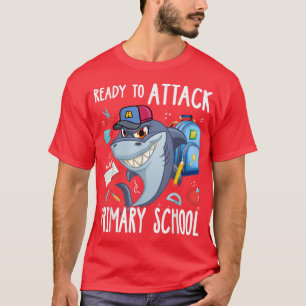 Klaar om de eerste dag van de basisschool aan te v t-shirt