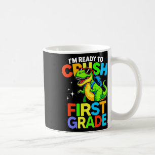 Klaar om de eerste klas te verpletteren 1e dag van koffiemok