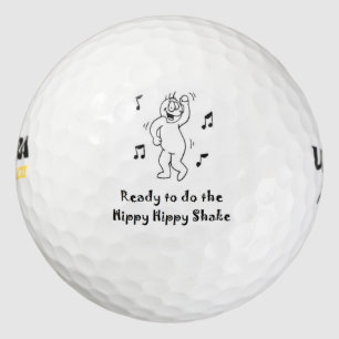 Klaar om de Hippy Hippy Shake te doen Golfballen