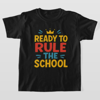 Klaar om de Kinder school te regeren Terug naar sc T-shirt