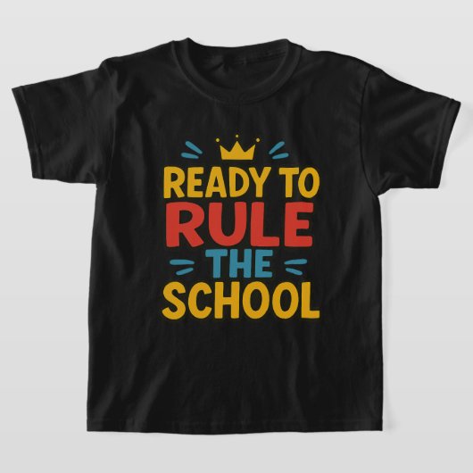 Klaar om de Kinder school te regeren Terug naar sc T-shirt (Laagn)