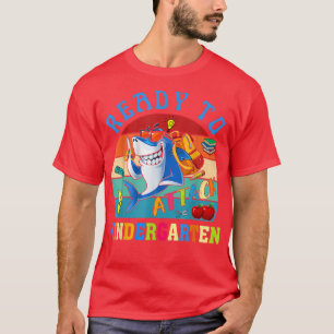 Klaar om de Kindergarten-haai terug naar school aa T-shirt