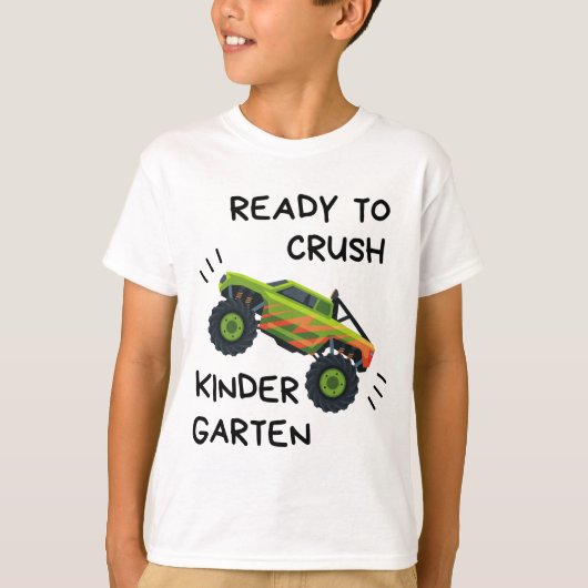 Klaar om de Kindergarten-monster Twitter-shirt te  T-shirt (Voorkant)