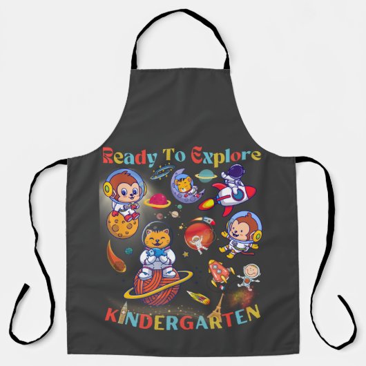 Klaar om de Kindergarten te onderzoeken Schort (Voorkant)