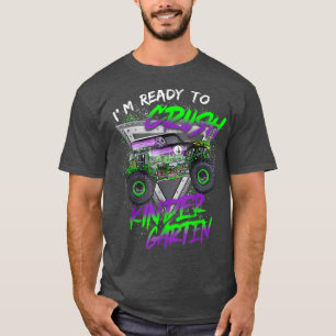 Klaar om de kleuter-monstertruck terug naar t-shirt