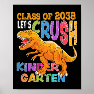 Klaar om de kleuterschool 2038 Dinosaur Ck naar Sc Poster