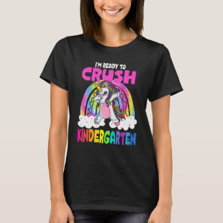 Klaar om de kleuterschool Dabbing Unicorn Back T t T-shirt