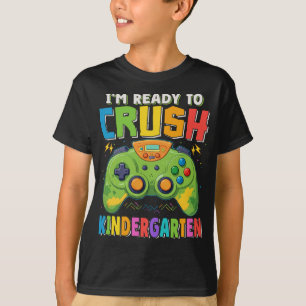 Klaar om de kleuterschool gamer te verpletteren Te T-shirt
