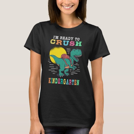 Klaar om de kleuterschool te kraken t-shirt (Voorkant)