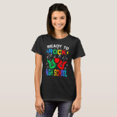 Klaar om de middelbare school terug naar de school t-shirt (Voorkant volledig)
