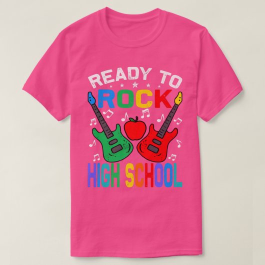 Klaar om de middelbare school terug te draaien naa t-shirt (Design voorkant)
