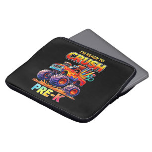 Klaar om de Pre-K Monstertruck Terug naar School t Laptop Sleeve