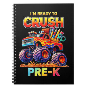 Klaar om de Pre-K Monstertruck Terug naar School t Notitieboek