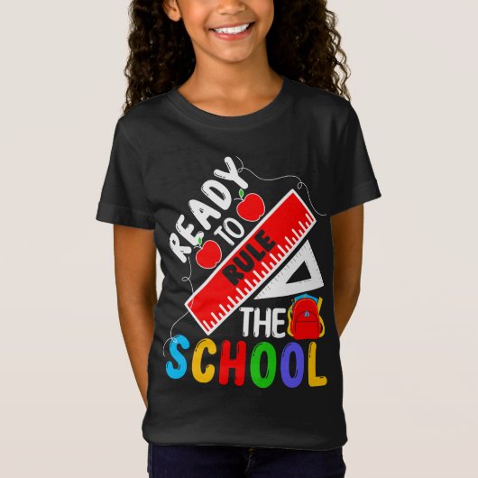 Klaar om de school terug naar school te leiden t-shirt (Voorkant)