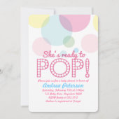 Klaar om de Uitnodiging van het Baby shower te Pop (Voorkant)