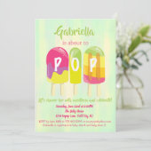 Klaar om de Uitnodiging van het Baby shower van de (Staand voorkant)