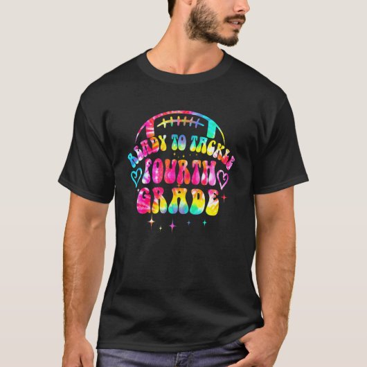 Klaar om de vierde klas op de eerste dag van schoo t-shirt (Voorkant)