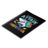 Klaar om de voorschoolse jongen terug naar school  notitieboek (Linkerzijde)