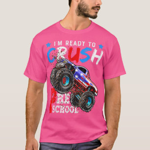 Klaar om de voorschoolse vrachtwagenbakken terug t t-shirt