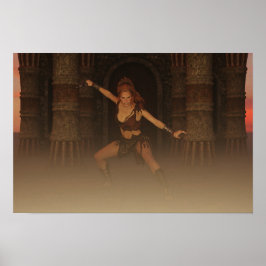 Klaar om digitale kunst aan te vallen poster