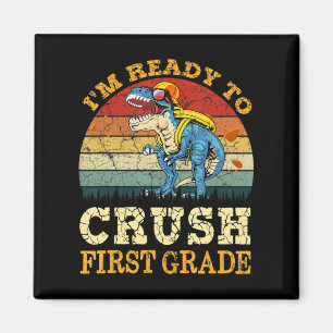 Klaar om Dinosaur van de tweede eerste klas terug  Magneet